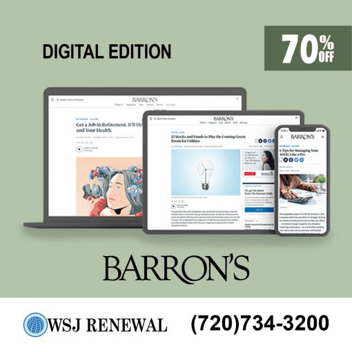 Barron's Subscription for 2 Years with a 70% Discount