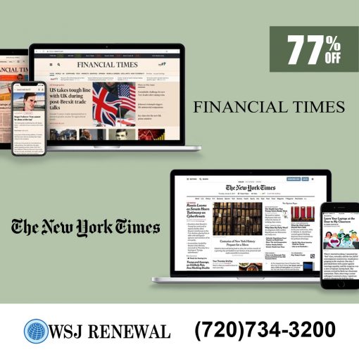 Financial Times and The New York Times Subscription 2 Years