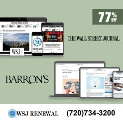 WSJ Digital Subscription and Barron's Digital Combo for $129