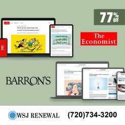 The Economist Digital and Barron's Digital Subscription for $129