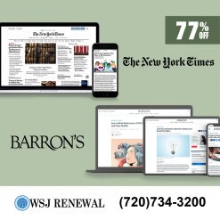 The New York Times and Barron’s News 3-Year Digital Subscription Combo 77% OFF
